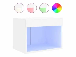 Mesita de noche de pared con luces LED Mesita De Noche