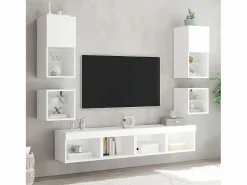 Mesita de noche de pared con luces LED Mesita De Noche