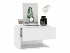 Discount Clicnbuy Mesita de noche de pared blanca Blanco