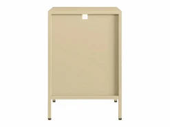 Online Sweeek Mesita de noche industrial de metal, set de 2 Beige