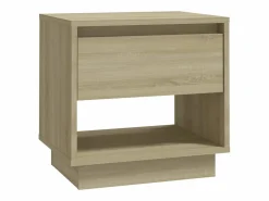 Clicnbuy Mesita de noche madera contrachapada roble Sonoma 45x34x44 cm