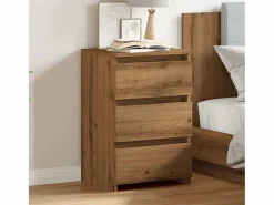 Clicnbuy Mesita de noche madera de ingeniería roble artisan 40x35x62,5cm