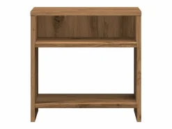Clearance Clicnbuy Mesita de noche madera de ingeniería roble artisian 40x30x40 cm Marru00f3n