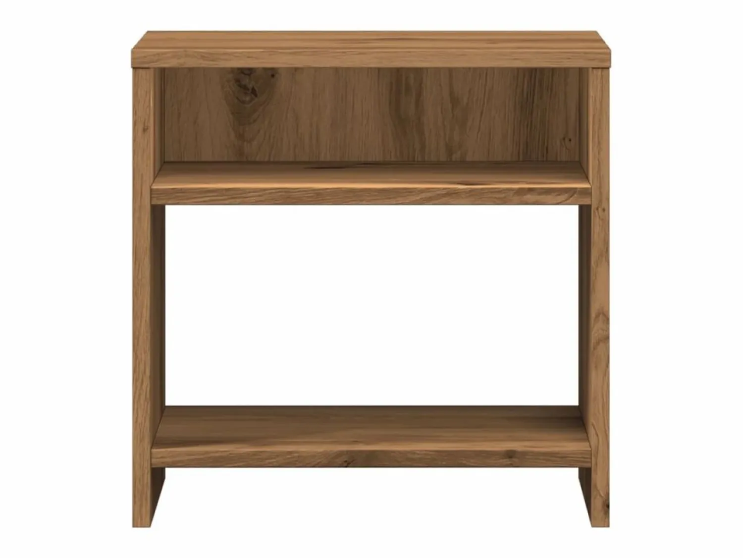 Clearance Clicnbuy Mesita de noche madera de ingeniería roble artisian 40x30x40 cm Marru00f3n