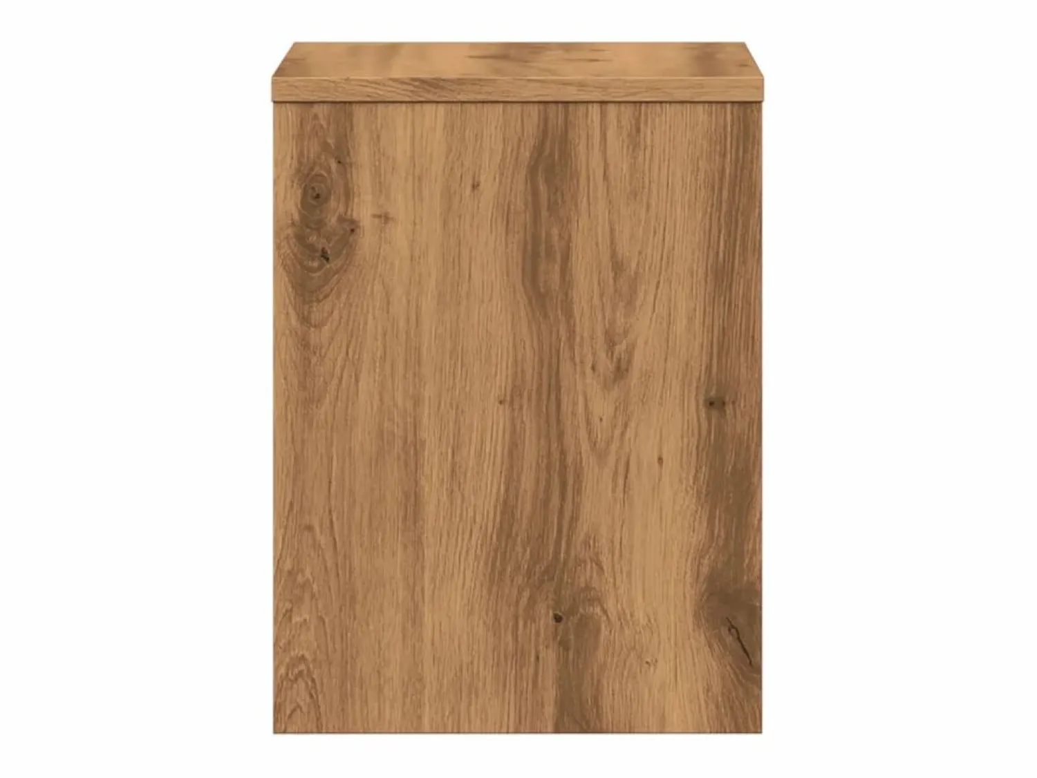 Clearance Clicnbuy Mesita de noche madera de ingeniería roble artisian 40x30x40 cm Marru00f3n