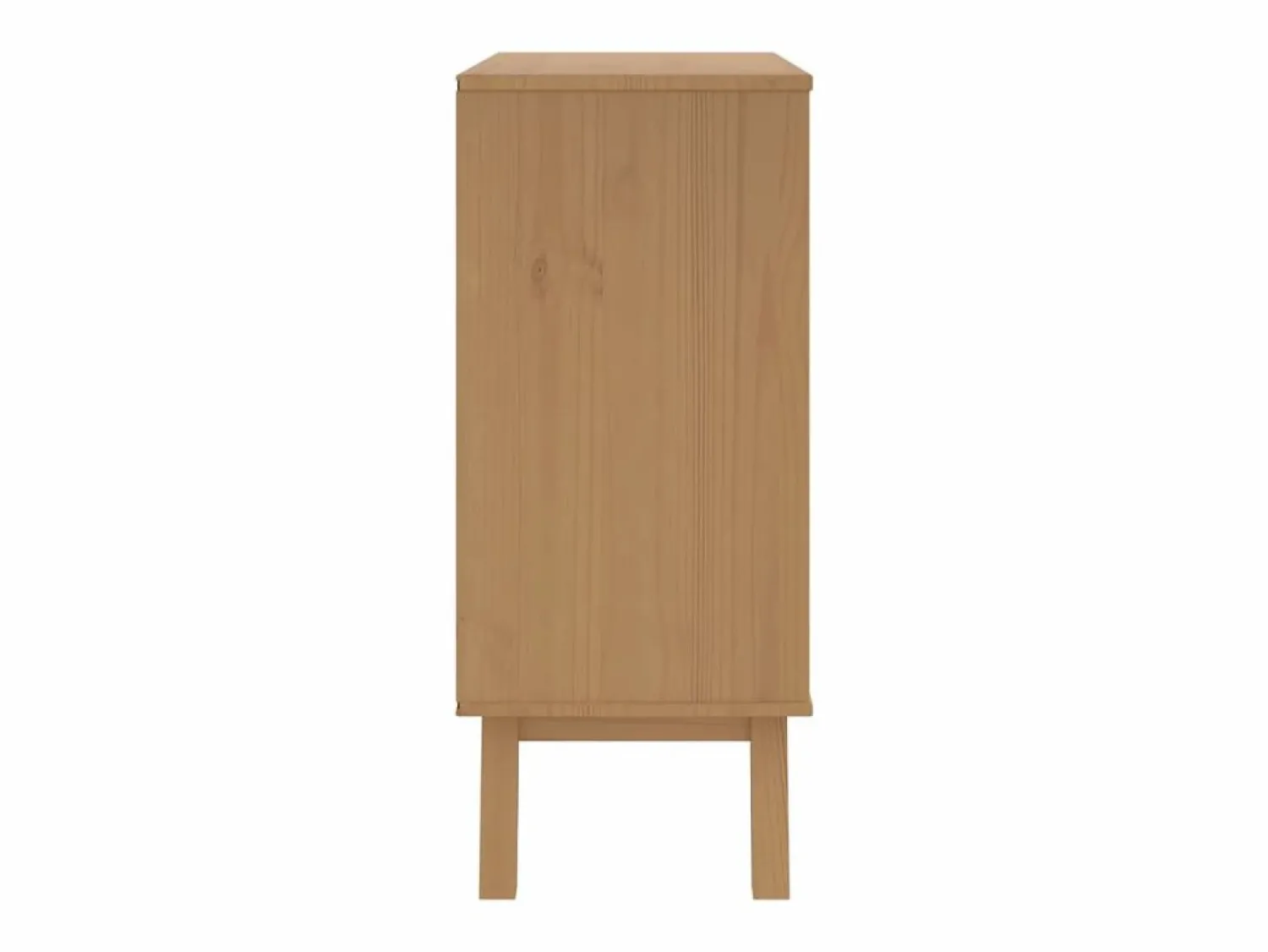 vidaxl Mesita de noche OLDEN madera maciza de pino y marrón