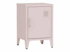 Sweeek Mesita industrial con 1 puerta, set de 2