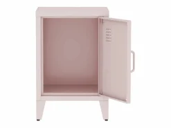 Sweeek Mesita industrial con 1 puerta, set de 2
