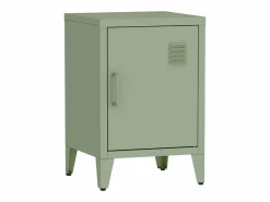Hot Sweeek Mesita industrial con 1 puerta, set de 2 Verde claro