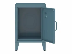 Clearance Sweeek Mesita industrial con 1 puerta, set de 2 gris Azul