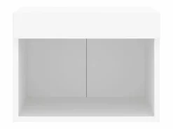 Clicnbuy Mesitas de noche de pared con luces LED 2 unidades