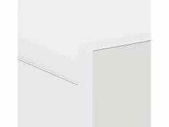 vidaxl Mesitas de noche flotantes 2 uds madera ingeniería Blanco