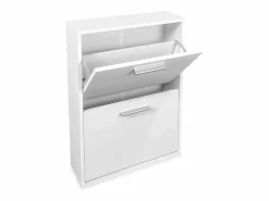 Hot Meyvaser - Zapatero con 2 Puertas, Mueble para Zapatos Estrecho en Color , Medidas: 73 cm (Alto) x 54 cm (Ancho) x 18 cm (Fondo) Zapatero