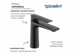 Online Mezclador de lavabo talla M Tulum Freshstart mate sin extraíble ni desagüe Grifo