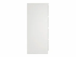 TOPESHOP MILAN - Cómoda moderna para dormitorio, salon o despacho - 40x138x97 - 8 cajones - mueble de almacenamiento Blanco