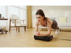 MERACH Mini plataforma vibratoria para pérdida de peso y moldeado, 1-99 niveles, 9 programas, control automático o manual, gimnasia pasiva