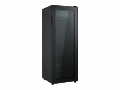 Online Hauss Spole Mini refrigerador de 128 litros con estantes ajustables y LED azul - Negro