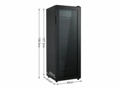 Online Hauss Spole Mini refrigerador de 128 litros con estantes ajustables y LED azul - Negro