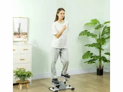 Mini stepper con pantalla LCD, pedales antideslizantes, plástico, (50,5x31,5x26 cm) Aparato De Musculación