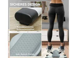 Mini stepper con pantalla LCD, pedales antideslizantes, plástico, (50,5x31,5x26 cm) Aparato De Musculación
