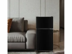 Mininevera de 60 L, congelador de 22 L, frigorífico de 38 L, clase energética E, LED, diseño moderno, color (86,8 x 45,5 x 42,5 cm)
