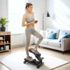 Discount Mini-stepper con pantalla LCD, compacto, de acero, color negro (44,5x29x20 cm)