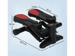 Discount Mini-stepper con pantalla LCD, compacto, de acero, color negro (44,5x29x20 cm)