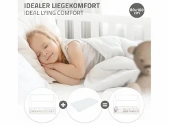ML-DESIGN Cama infantil casa 80x160cm color con protección anticaída y somier mobiliario con estructura de listones madera de pino maciza