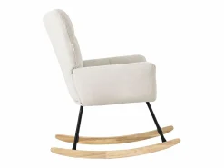 Sale Mecedora , con Funda de Tejido, Estructura de Acero para Dormir Sillón Balancín
