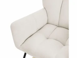 Sale Mecedora , con Funda de Tejido, Estructura de Acero para Dormir Sillón Balancín