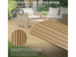 Online Perfil angular de wpc marrón teca esquina derecha 38x2x7,5 cm borde de remate para baldosas con sistema clic aspecto madera para terraza Terraza