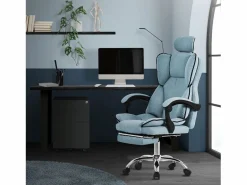 ML-DESIGN Silla de oficina ergonómica, , regulable en altura con respaldo alto
