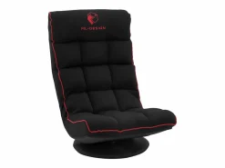 Hot ML-DESIGN Sofá gaming ergonómico, negro-, sillón gamer de ordenador, videojuegos asiento gamer de suelo giratorio 360° y ajustable Rojo