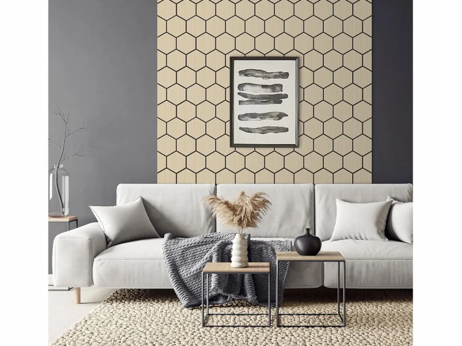 Outlet ML-Design 2x Paneles acústicos hexagonales de pared MDF color roble 66,5x81x2cm 1 m² tratamiento de insonorización absorbente de ruido para set up Panel De Pared