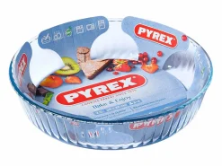 Pyrex Molde hondo de tarta para horno Classic redondo vidrio Ø27x6 cm
