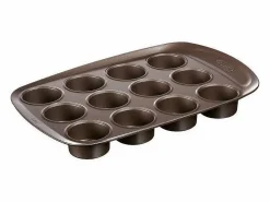 Molde para magdalenas Asimetría Pirex acero 5x25x38 cm Material Y Utensilios De Cocina