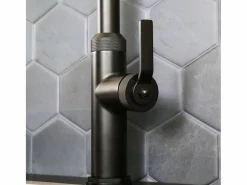 Clearance Molette Mezclador de fregadero con teleducha extraíble en mate Grifo De Cocina