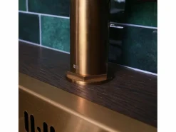 Essebagno Molette Mezclador de fregadero con teleducha extraíble en cobre cepillado