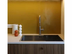 New Essebagno Molette Mezclador de fregadero con teleducha extraíble en acero inoxidable Bronce