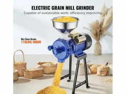 Molino de Granos SucceBuy Eléctrico 3000 W - Robusto, Espesor Ajustable, Ideal para Uso Comercial Y Diversos Granos
