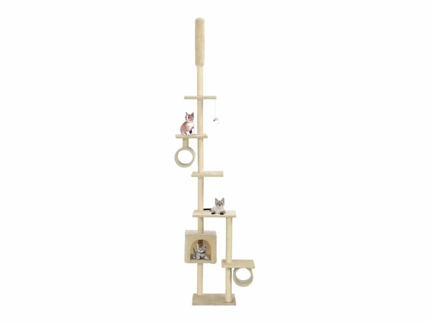 Outlet Mora Rascador para gatos con postes de sisal 260 cm Juego De Animales