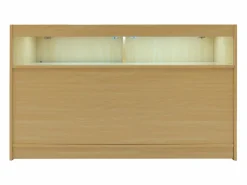Monstershop Mostrador Comercial con Luz LED B1500 150x60x90cm – Arce
