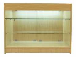 Monstershop Mostrador Comercial con Luz LED K1200 120x60x90cm – en color Arce