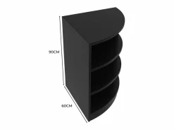 Discount Mostrador Comercial Esquinero Curvo LM60 60x60x90cm – Escritorio Secreter