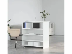Clicnbuy Mostrador de recepción 100x50x103,5 cm madera ingeniería