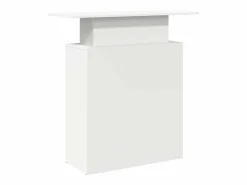 New Clicnbuy Mostrador de recepción 100x40x104cm madera de ingeniería Blanco