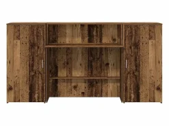 Mostrador de recepción madera vieja 200x50x103,5 cm Escritorio Tradicional