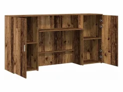 Mostrador de recepción madera vieja 200x50x103,5 cm Escritorio Tradicional