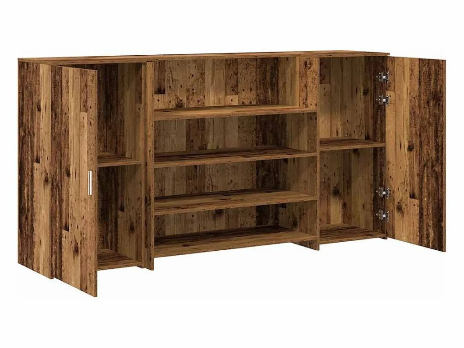 Mostrador de recepción madera vieja 200x50x103,5cm madera de ingeniería
