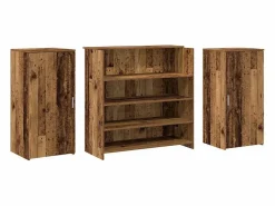 Mostrador de recepción madera vieja 200x50x103,5cm madera de ingeniería